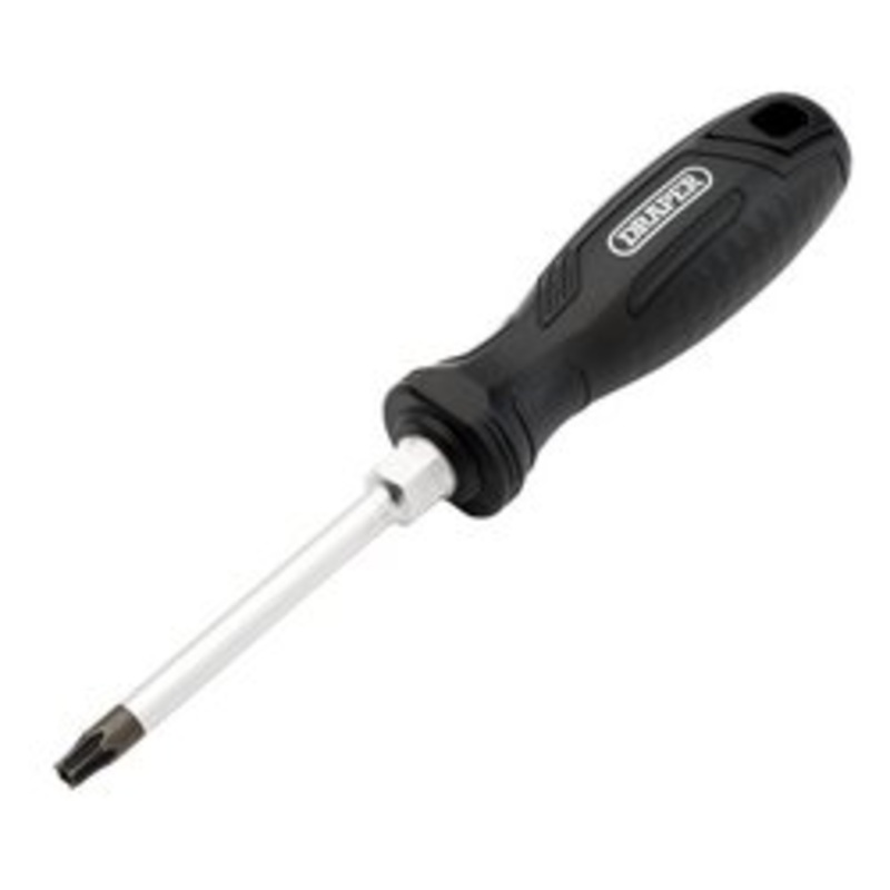 Draper Tx-Star Tamperproof Hard Grip Screwdriver, T40H X 100Mm | 220/Th