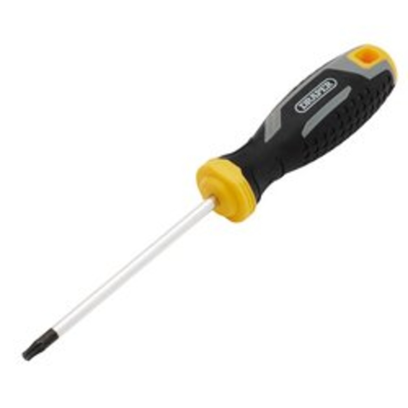 Draper Tx-Star Tamperproof Soft Grip Screwdriver, T20H X 100Mm | 200/Th