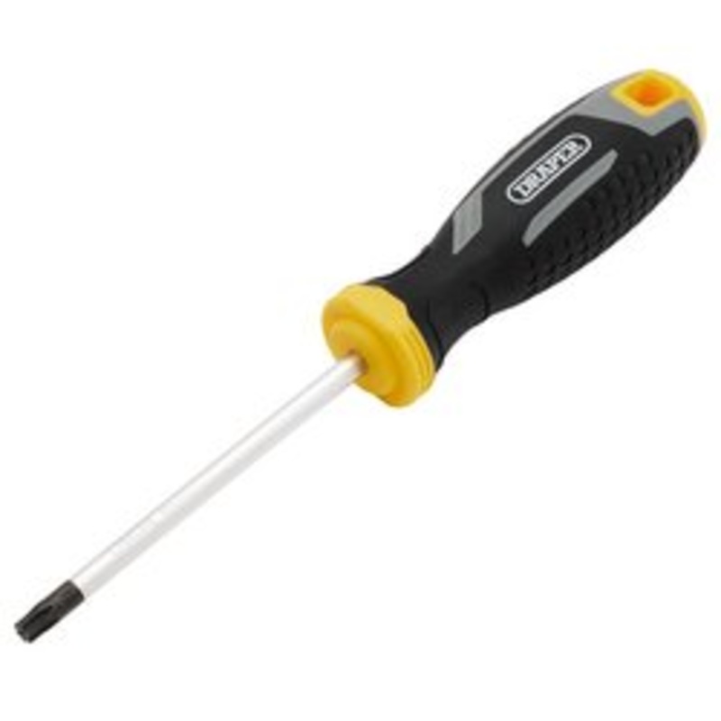 Draper Tx-Star Tamperproof Soft Grip Screwdriver, T30H X 100Mm | 200/Th