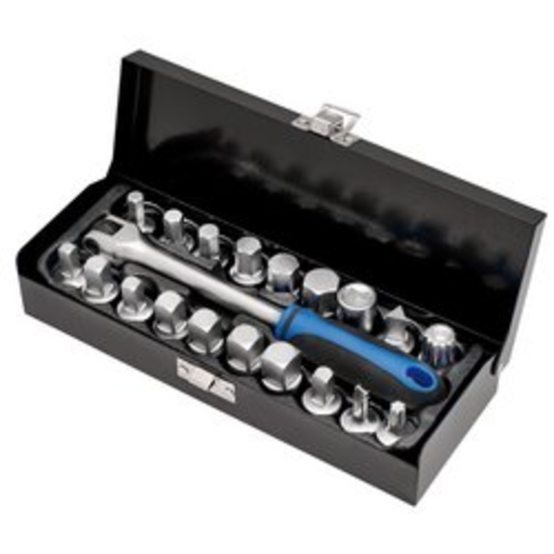 Oil Drain Sump Plug Key Set, 3/4 Sq. Dr. (20 Piece) | Odsps-12Pc