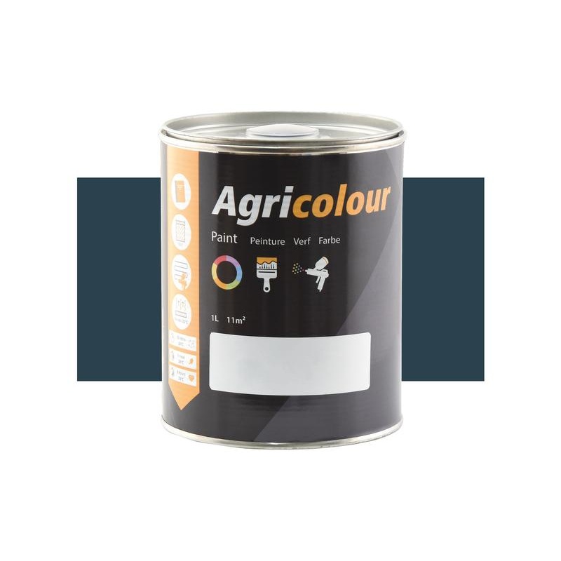 Agricolour – Dark Blue Gloss Paint 1L Tin – Sparex Part No. S.82905