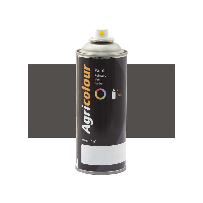 Agricolour – Dark Grey Gloss Paint 400ml Aerosol – Sparex Part No. S.94213
