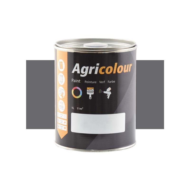 Agricolour – Light Grey Gloss Paint 1L Tin – Sparex Part No. S.83041