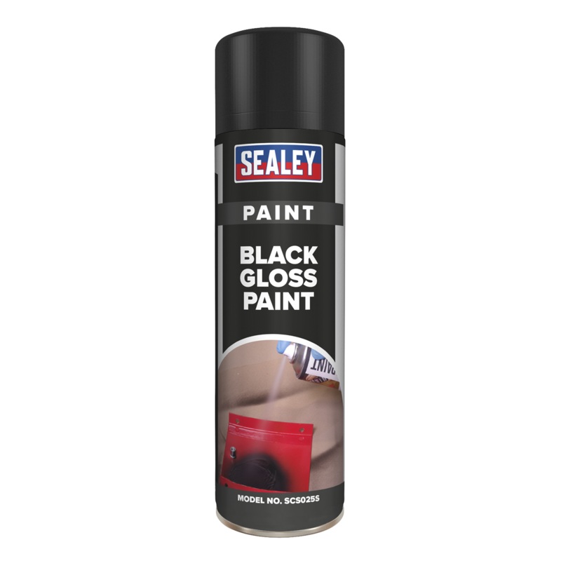 Black Gloss Paint 500ml Pack of 6 – SCS025