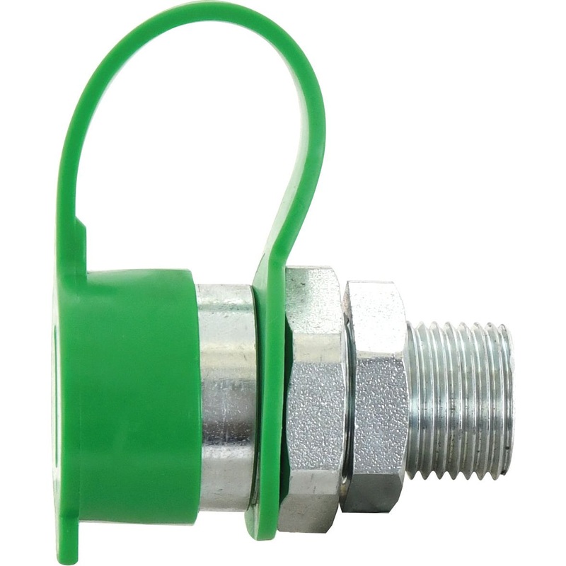 Sparex Hydraulic Trailer Brake Coupling Male 1/2” BSP Male Bulkhead | Sparex Part No.S.7998