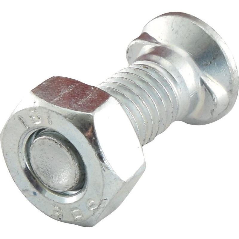 Countersunk Head Bolt 2 Nibs With Nut (TF2E) – M10 x 30mm, Tensile strength 10.9 (8 pcs. Agripak) | Sparex Part No.S.27549