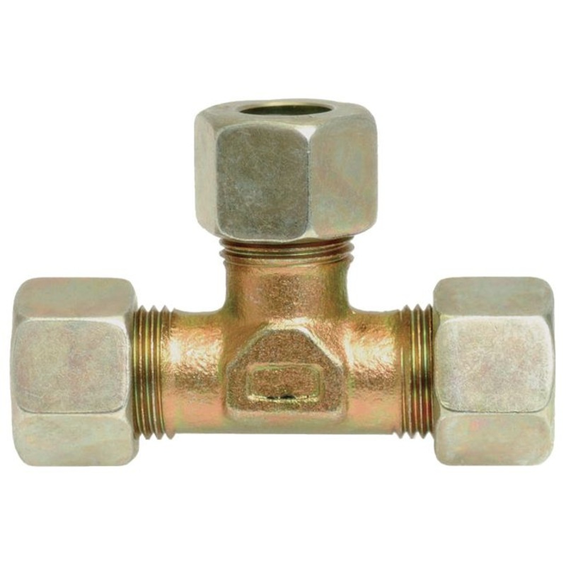 Hydraulic Metal Pipe Tee Coupling T.V. 12L | Sparex Part No.S.34103