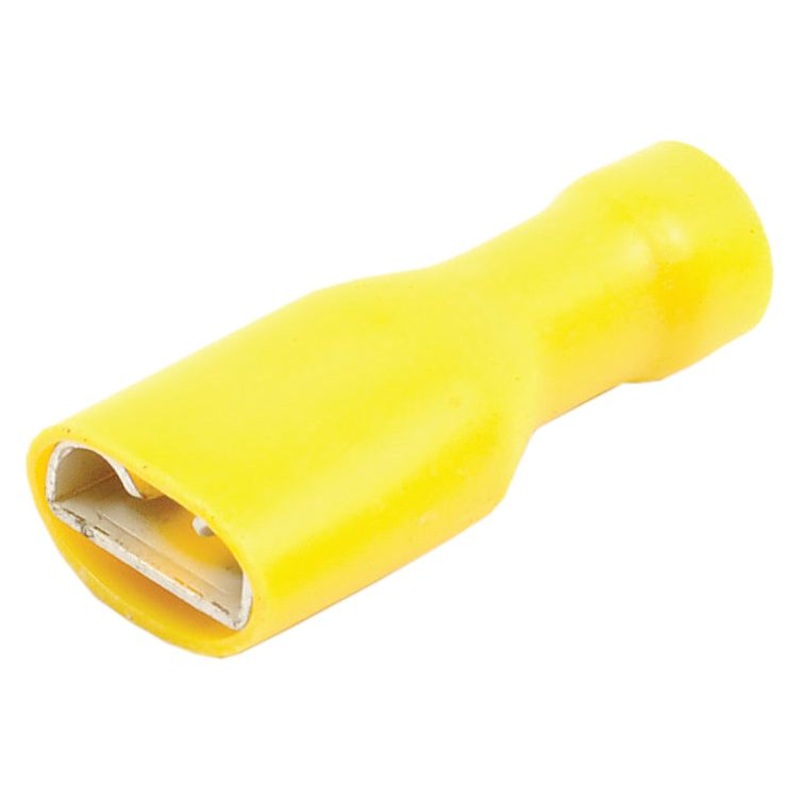 Pre Insulated Spade Terminal – Fully Insulated, Standard Grip – Female, 9.5mm, Yellow (4.0 – 6.0mm), (Bag ) – S.26199