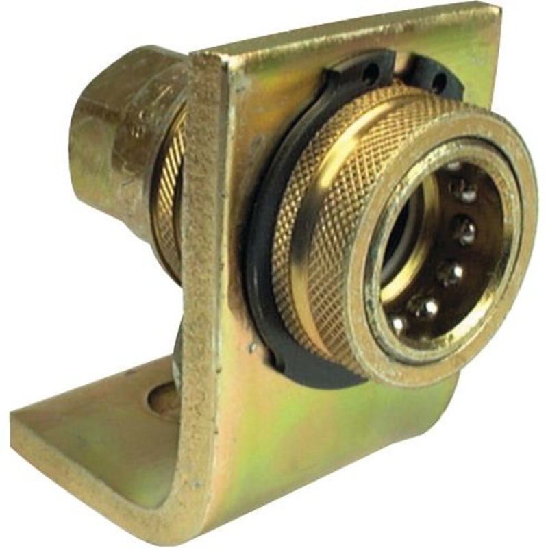 Sparex Hydraulic Quick Release Coupling Set (Single Bracket) Female 1/2” Body x M18 x 1.50 Male Thread | Sparex Part No.S.30244