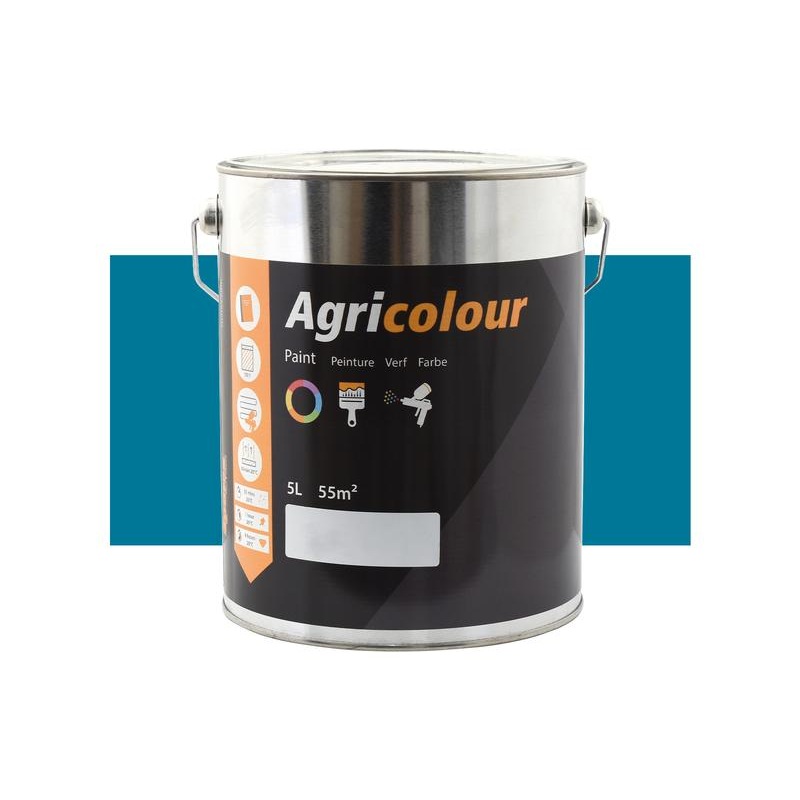 Agricolour – Empire Blue Gloss Paint 5L Tin – Sparex Part No. S.14742