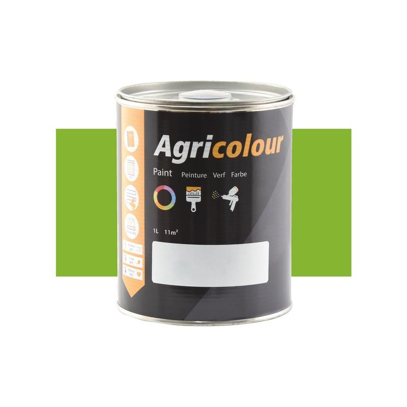 Agricolour – Light Green Gloss Paint 1L Tin – Sparex Part No. S.83466