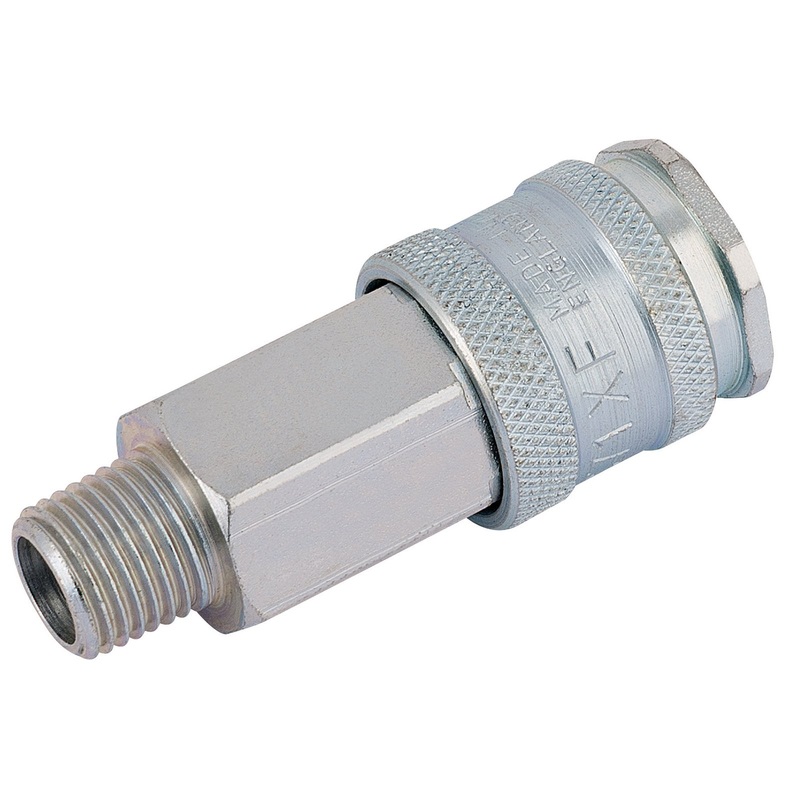 Draper 1/4 Bsp Parallel Euro Coupling Male Thread (Sold Loose) – AC71CM BULK