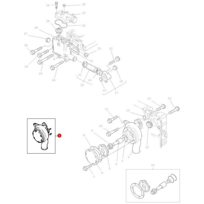 Massey Ferguson – Water Pump – 4223109M91