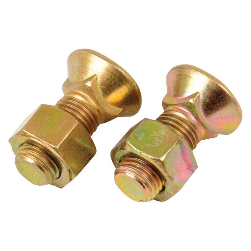 Round Countersunk Square Hex Bolt & Nut (TFCC) – 3/8” x 25mm, Tensile strength 8.8 | Sparex Part No.S.76071
