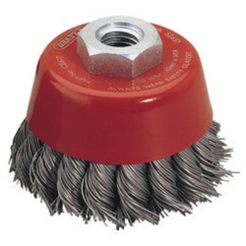 Draper Expert Steel Twist Knot Wire Cup Brush, 60mm, M14 – CB61T