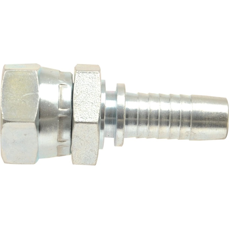 Dicsa Metric (Komatsu) 60 Hose Insert 3/8” x M18 x 1.5 Female Thread Straight Swivel | Sparex Part No.S.116921