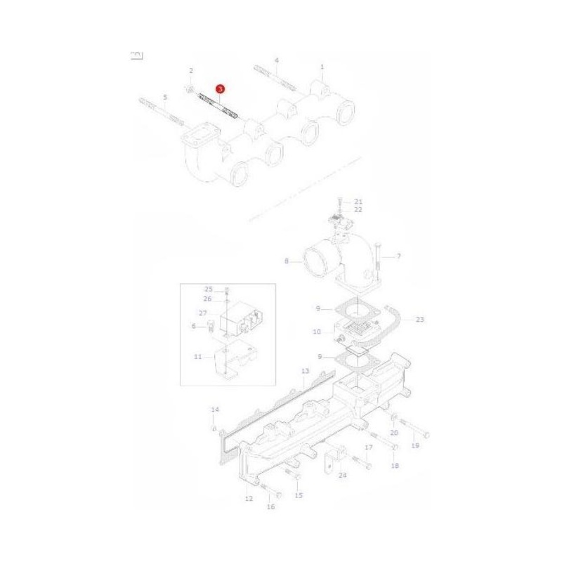 Massey Ferguson – Stud Exhaust Manifold – V836859188 – ACW4003730
