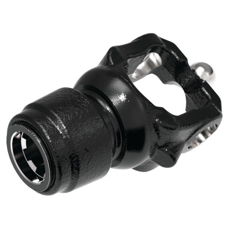PTO Yoke – Wide Angle Quick Release With Auto Lock (U/J Size: 32 x 76 & 27 x 94mm), Size: 1 3/8” x 6 Spline | Sparex Part No.S.53509