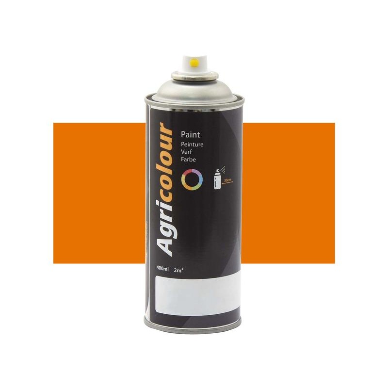 Agricolour – Orange Gloss Paint 400ml Aerosol – Sparex Part No. S.99648