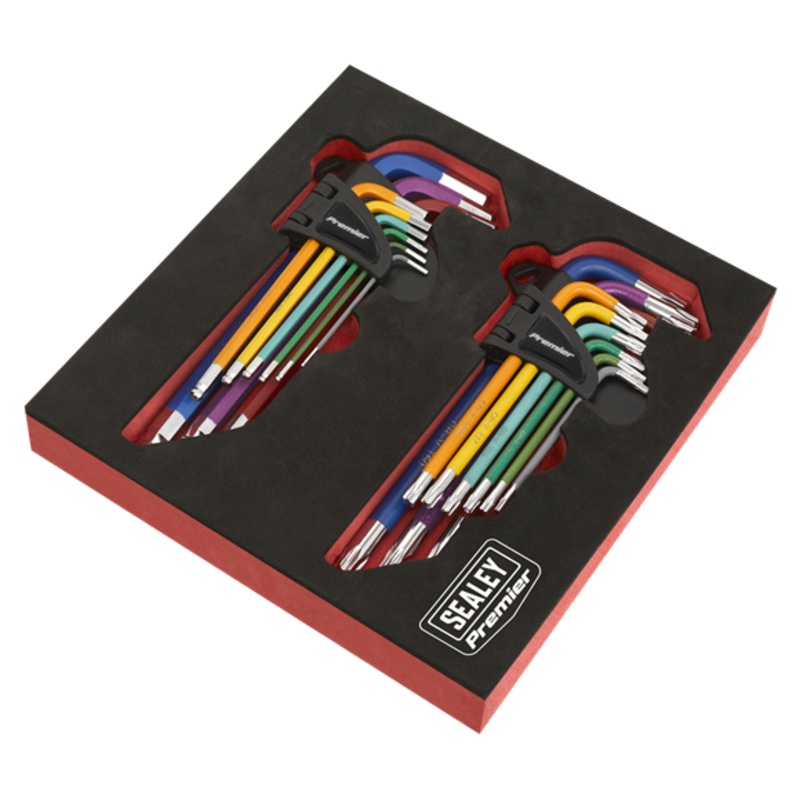 Anti-Slip Long TRX-Star* & Ball-End Hex Key Set 18pc – AK7199