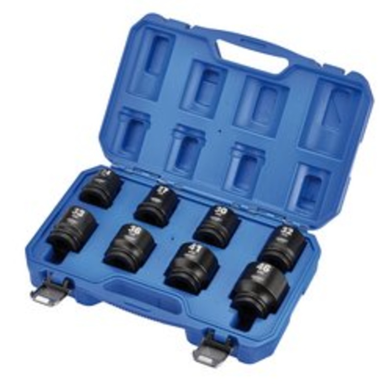 Draper Hi-Torq Metric Impact Socket Set, 3/4 Sq. Dr. (8 Piece) | 419/8/Mm