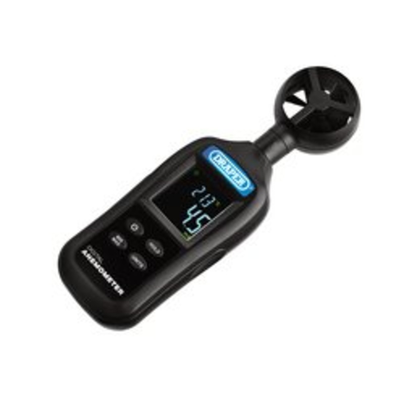 Handheld Digital Anemometer – Wind Speed And Temperature Meter, 0.4-30M/S And -20 To +70C | 180-Da-1