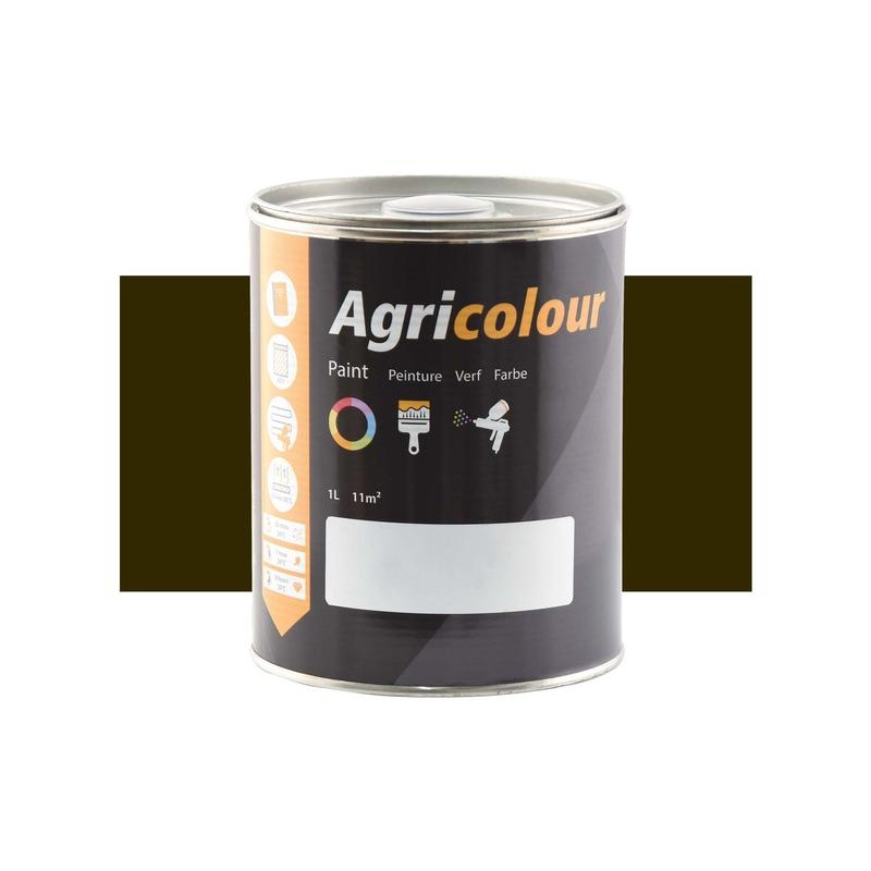 Paint – Agricolour – Dark Brown, Gloss 1 ltr(s) Tin | Sparex Part Number: S.82394
