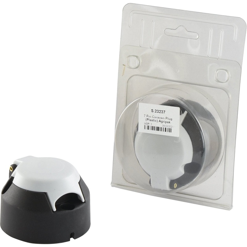 7 Pin Caravan Plug – Plastic (Agripak 1 pc.) | Sparex Part No.S.23237