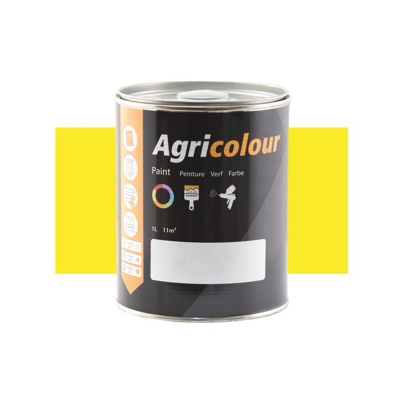Agricolour – Yellow Gloss Paint 1L Tin – Sparex Part No. S.82362