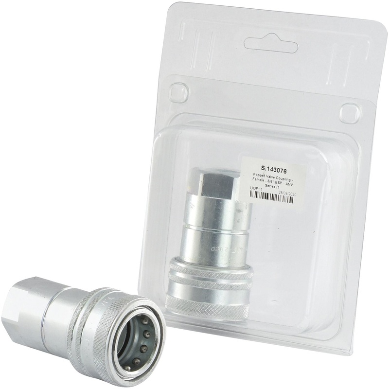 Faster Quick Release Hydraulic Coupling Female 3/4” Body x 3/4” BSP Female Thread (Agripak 1 pc.) | Sparex Part No.S.143076