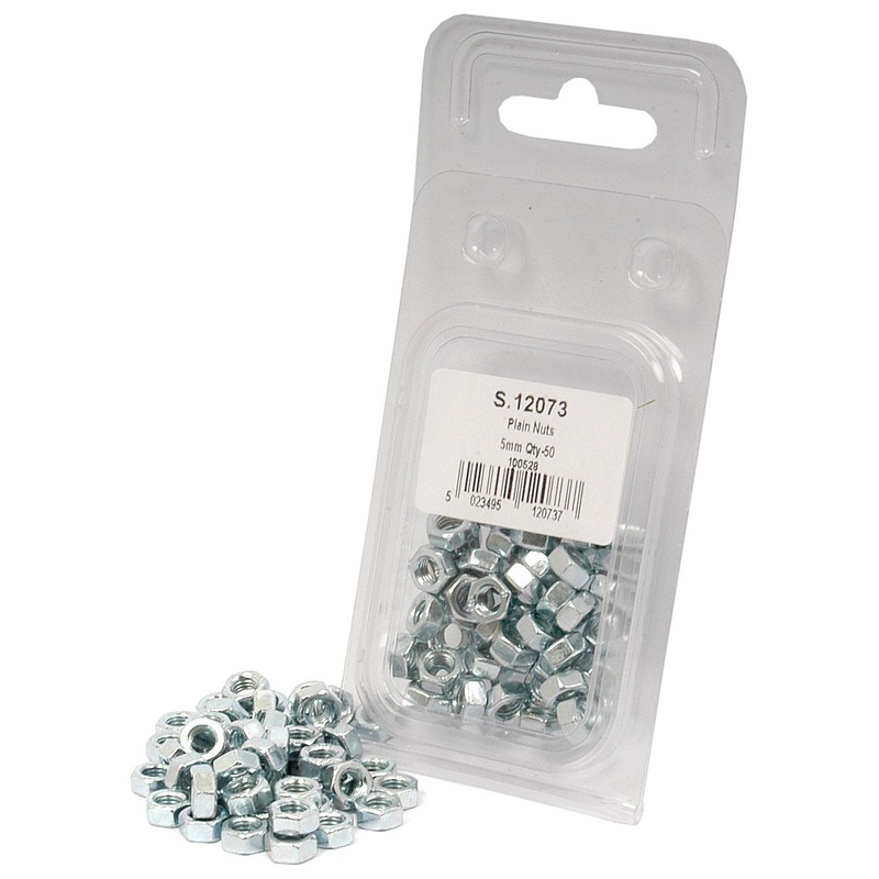 Metric Hexagon Nut, M5x0.80mm (DIN 934) Metric Coarse | Sparex Part No.S.12073