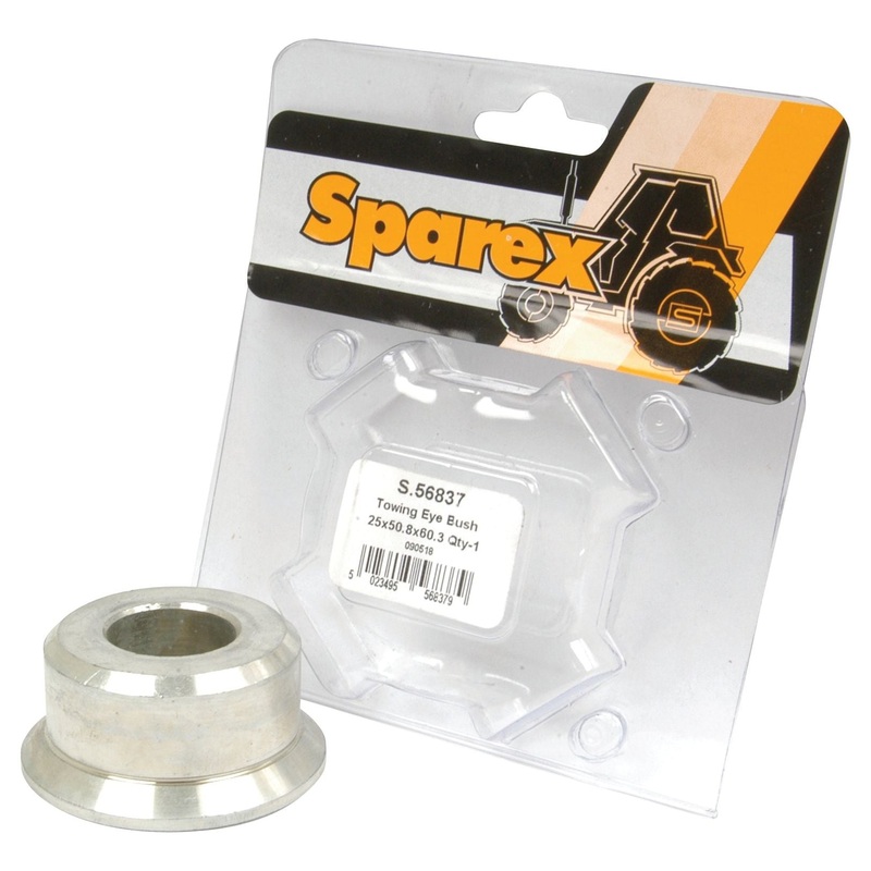Towing Eye Bush 25 x 50 x 60mm, 1 pc. Agripak | Sparex Part No.S.56837