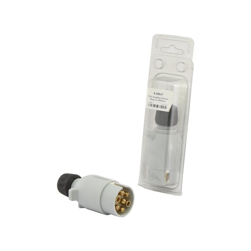7 Pin Auxiliary Caravan Plug 12v (Plastic) | Sparex Part No.S.56647