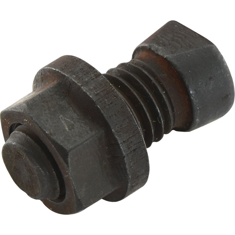 Conical Head Bolt 1 Flat with Nut (TC1M), Size: 14 x 45mm (25 pcs. Box) To fit as: KK013346 | Sparex Part No.S.74808