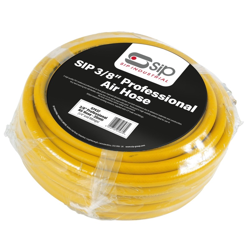 SIP 3/8 20mtr Air Hose, Nitrile PVC, 310psi Max Pressure – 07437