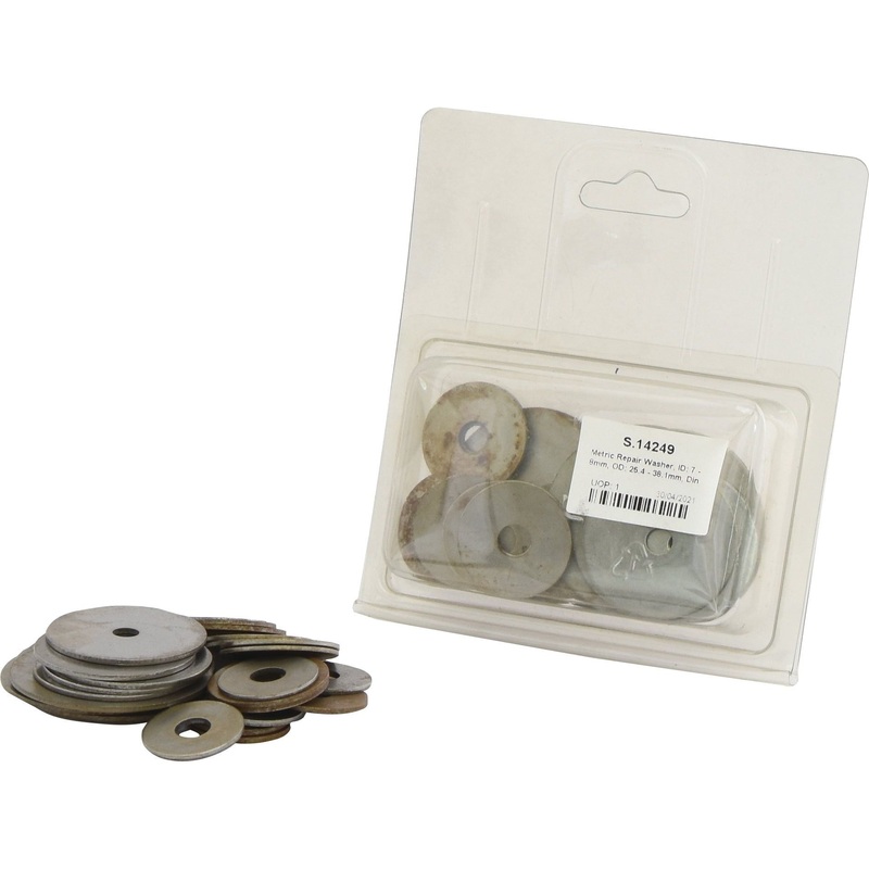 Metric Repair Washer, ID: 7 – 8mm, OD: 25.4 – 38.1mm, DIN or Standard No. DIN 7973), (Agripak 30 pcs.) | Sparex Part No.S.14249