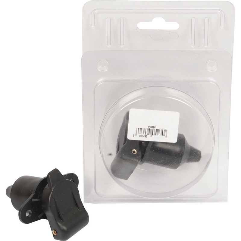 3 Pin Auxiliary Socket, Fixing: 2 Bolts, Female pin (Plastic) (Agripak) | Sparex Part No.S.118159