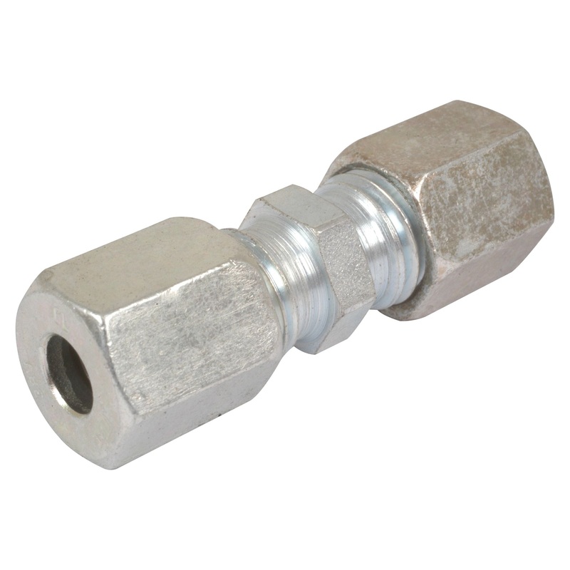Hydraulic Metal Pipe Straight Coupling G.V. 6L | Sparex Part No.S.34040