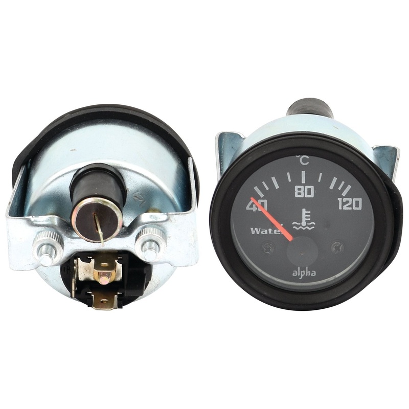 Water Temperature Gauge, Temperature range: +40C to +120C, 12V | Sparex Part No.S.36978