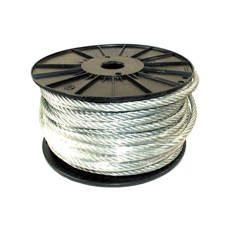 Wire Rope With Steel Core – Stainless Steel, 6mm x 25M – Sparex Part No. S.139644