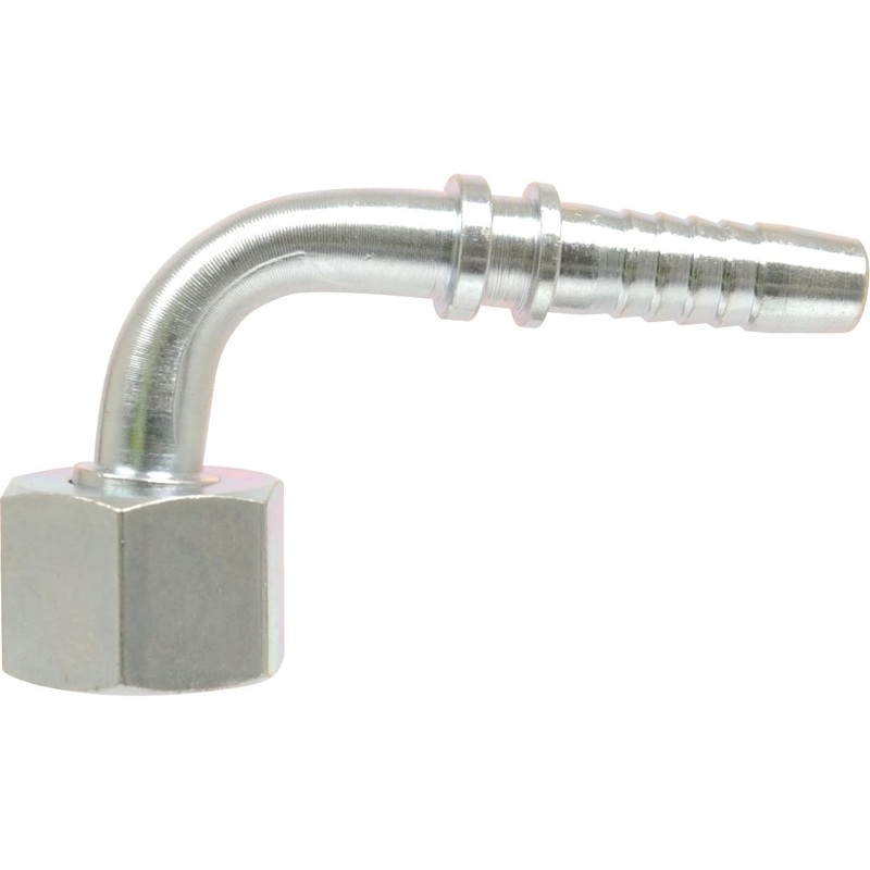 Dicsa Metric (French Gas) 24 Hose Insert 3/8” x M20 x 1.5 Female Thread 90 Swept Swivel | Sparex Part No.S.116905