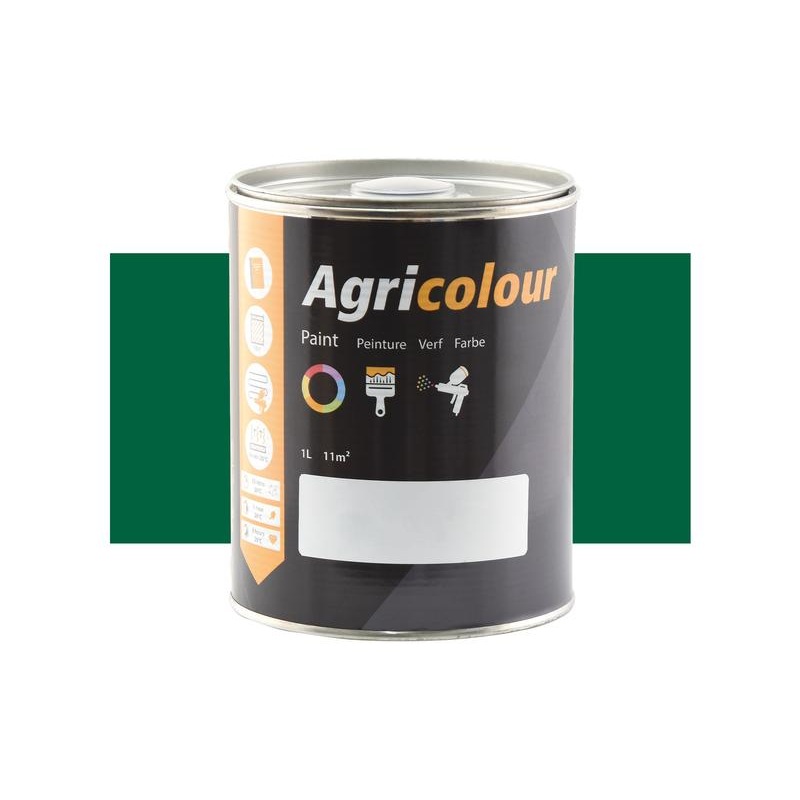 Agricolour – Green Gloss Paint 1L Tin – Sparex Part No. S.82702