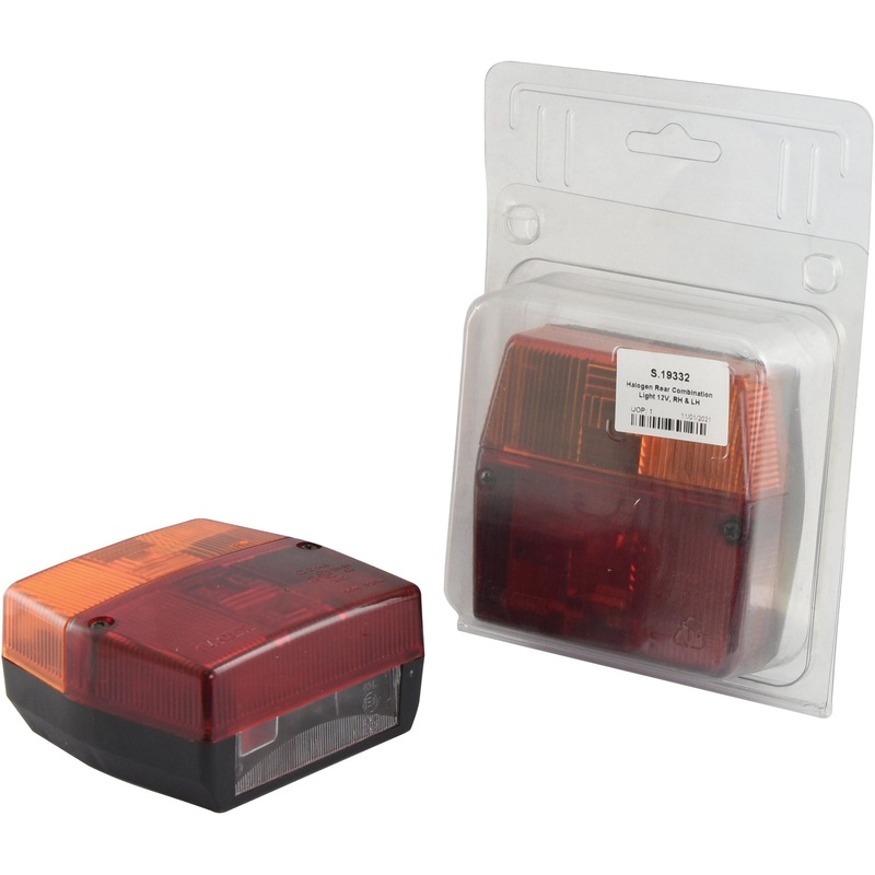 Rear Combination Light, (Halogen), Function: 4, Brake / Tail / Indicator / Number Plate, RH & LH, 12/24V – S.19332