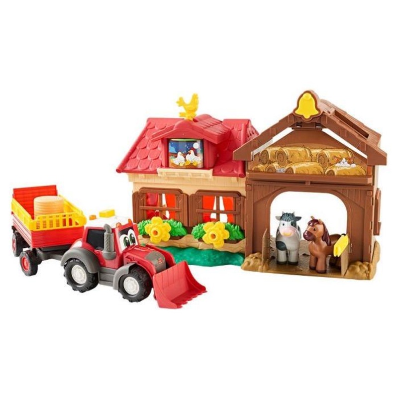Massey Ferguson Happy Farmhouse  Interactive Playset with Tractor, Animals & Sounds | X993250011000