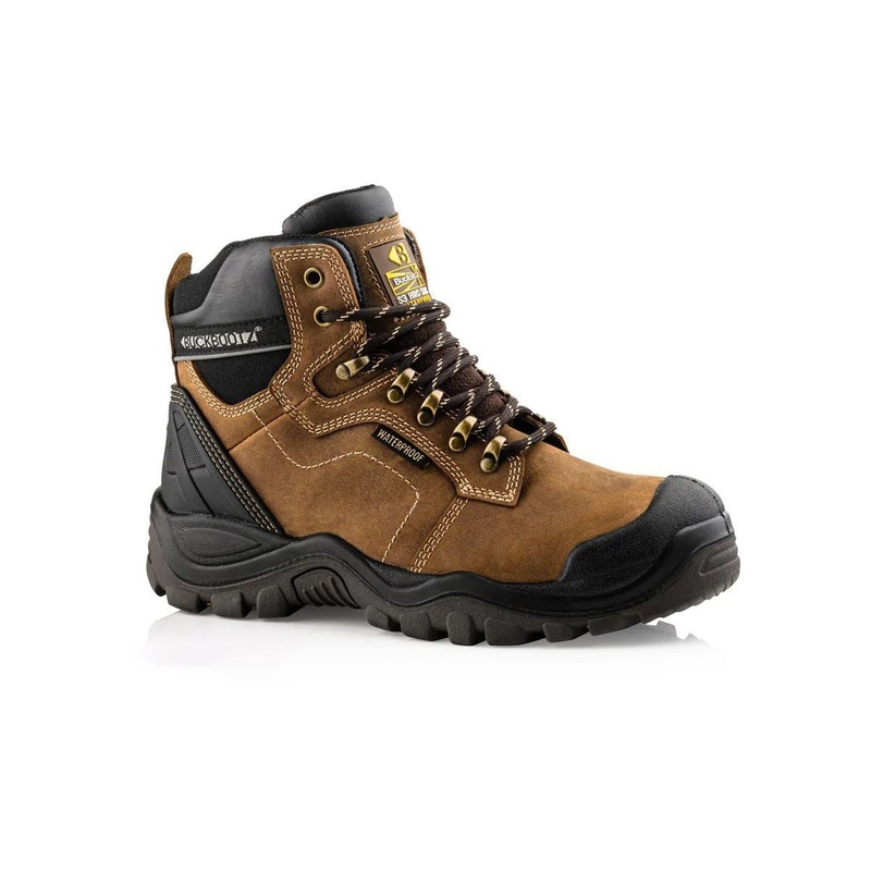 Buckler Buckbootz Safety Lace Boot  BSH009WPBR | Waterproof & Slip-Resistant
