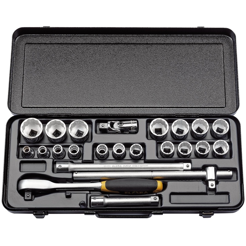 Draper Elora Imperial Socket Set, 1/2 Sq. Dr. (23 Piece) – 770-OKLAU