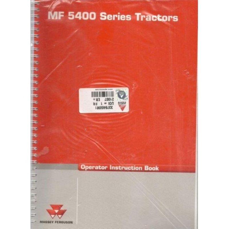 Massey Ferguson – 5400 Series Operators Manual – 3378468M2