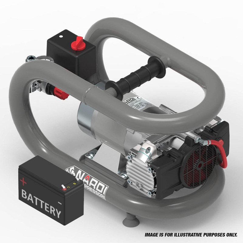 NARDI ESPRIT 3T 24v 500w 3ltr Oil-Free Compressor for Air Tools ESP360024