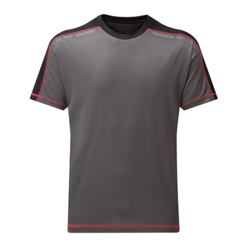 TuffStuff Elite T-Shirt  Quick-Dry, Breathable Work & Leisure Tee | Grey/Black