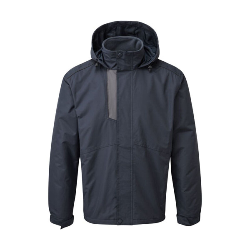 TuffStuff Newport Jacket  Navy, Waterproof & Windproof Workwear with Fleece Lining (293NVY)